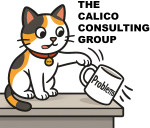 The Calico Consulting Group Cat Tipping Problems Mug